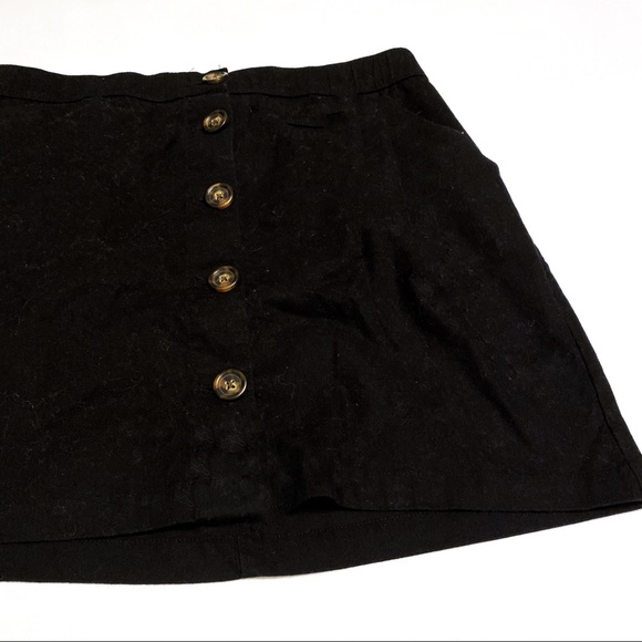 Hollister Black Button Down Skirt - Picture 5 of 8